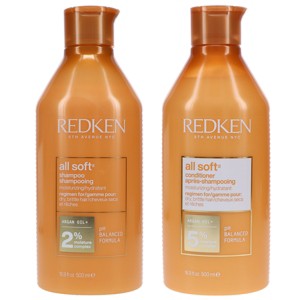 Redken All Soft Shampoo 16.9 oz & All Soft Conditioner 16.9 oz Combo Pack - 1 of 4
