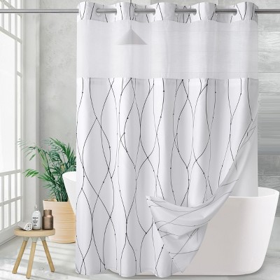 BAGOKIE 3-IN-1 Shower Curtain and Liner Set