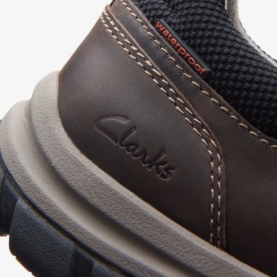 Clarks Mens Walpath Step Dark Brown Leather Shoes 10 Medium — фото 7