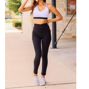 Women's Chloe Crossover Pocket 7/8th Ankle Length Leggings - Julia Rose - 1 of 4