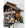 One Day Musical Cuckoo Clock Cottage – 13" Man Chopping Wood & Waterwheel – Traditional Design By River City Clocks - 3 of 4
