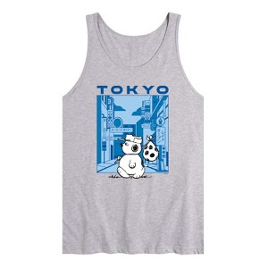 Men's - Peanuts - Olaf Tokyo Street Graphic Tank Top - 1 of 3