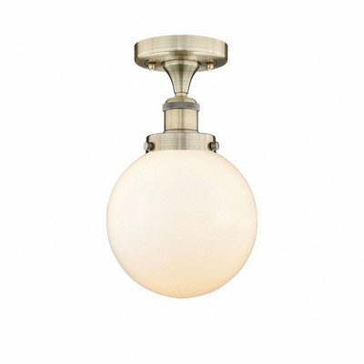 Beacon - 1 Light Semi-Flush Mount In Industrial Style-8.25 Inches Tall and 6.5 Inches Wide
