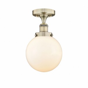 Beacon - 1 Light Semi-Flush Mount In Industrial Style-8.25 Inches Tall and 6.5 Inches Wide - 1 of 1