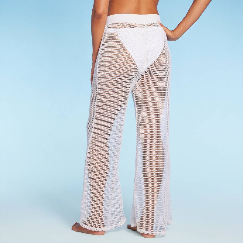 Women's Crochet Cover Up Pants - Shade & Shore™, 4 of 8