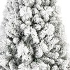 4' Green And White Slender Flocked Pine Christmas Tree - 4 of 4