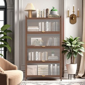 Hrinhom 56.7"H Metal Freestanding Storage Cabinet with 4 Flip Doors - 1 of 4