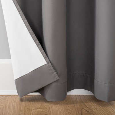Gray Thermal Blackout Grommet Curtain Panel, 40" x 84"