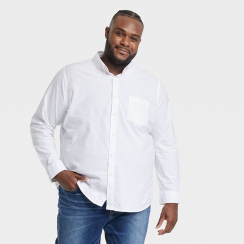 Men's big and tall hot sale casual button down shirts