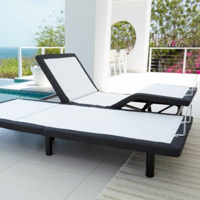 Twin Extra Long Adjustable Metal Frame Upholstered Bed Base