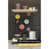 Coffee Bar Cabinet – Wooden Coffee Station Organizer with Storage Shelves, - 2 of 4