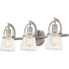 Quoizel Lighting Stafford 3 - Light Vanity in  Brushed Nickel - 3 of 4