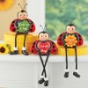 Collections Etc Hand-Painted Adorable Ladybug Sitters - Set of 3 3 X 1.5 X 6.5 - 2 of 2
