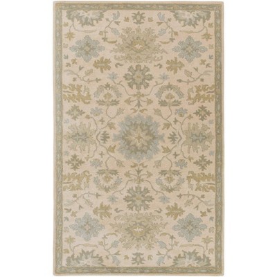 Mark & Day Ness 2'x3' Rectangle Tufted Indoor Area Rugs Beige: Handmade Wool, Stain-Resistant, Traditional Style