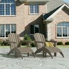 WestinTrends Dylan HDPE Outdoor Patio Adirondack Chairs with Ottomans (4-Piece Conversation Set) - 2 of 4
