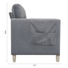 79.5" 3-Seater Sofa, Modern Upholstered Sofa With Side Pocket Solid Wood Frame For Living Room - 4 of 4