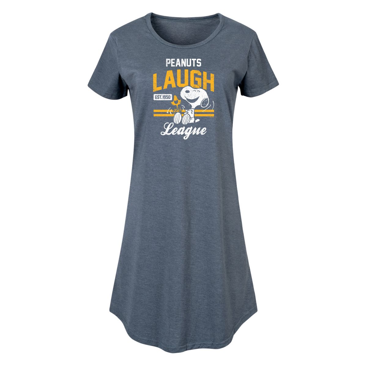 Women's - Peanuts - Peanuts Laugh League Graphic T-shirt Dress
