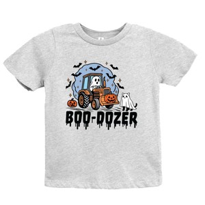 Boo-Dozer Ghost - Youth Short Sleeve Graphic T-Shirt and Toddler Short Sleeve Graphic T-Shirt - 1 of 3
