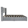 Full Size Storage Bed with Modern Wingback Headboard and USB Ports - 4 of 4