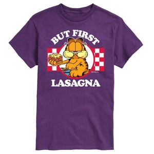 Men's - Garfield - But First, Lasagna Short Sleeve Graphic T-Shirt - 1 of 4
