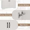 60" Tall Kitchen Storage Cabinet - with 2 Doors & Adjustable Shelves, Freestanding Cupboard Organizer for Dining Room, Bathroom, Living Room - 4 of 4