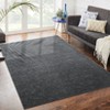 Washable Modern Solid Rug Non Slip Low Pile Rug Soft Contemporary Throw Floor Cover Foldable Indoor Carpet for Living Room Bedroom Playroom Nursery - 2 of 4