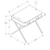 NicBex Contemporary Computer Desk with Open Storage Shelves & Metal Legs for Work Home Office Ergonomic Design - 4 of 4