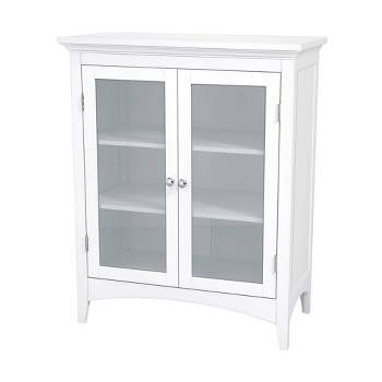 Madison Avenue Two Door Floor Cabinet White - Elegant Home Fashions