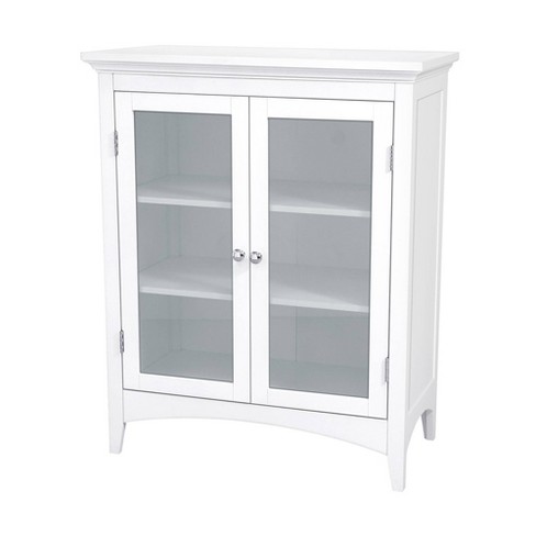 Madison Avenue Two Door Floor Cabinet White Elegant Home Fashions Target
