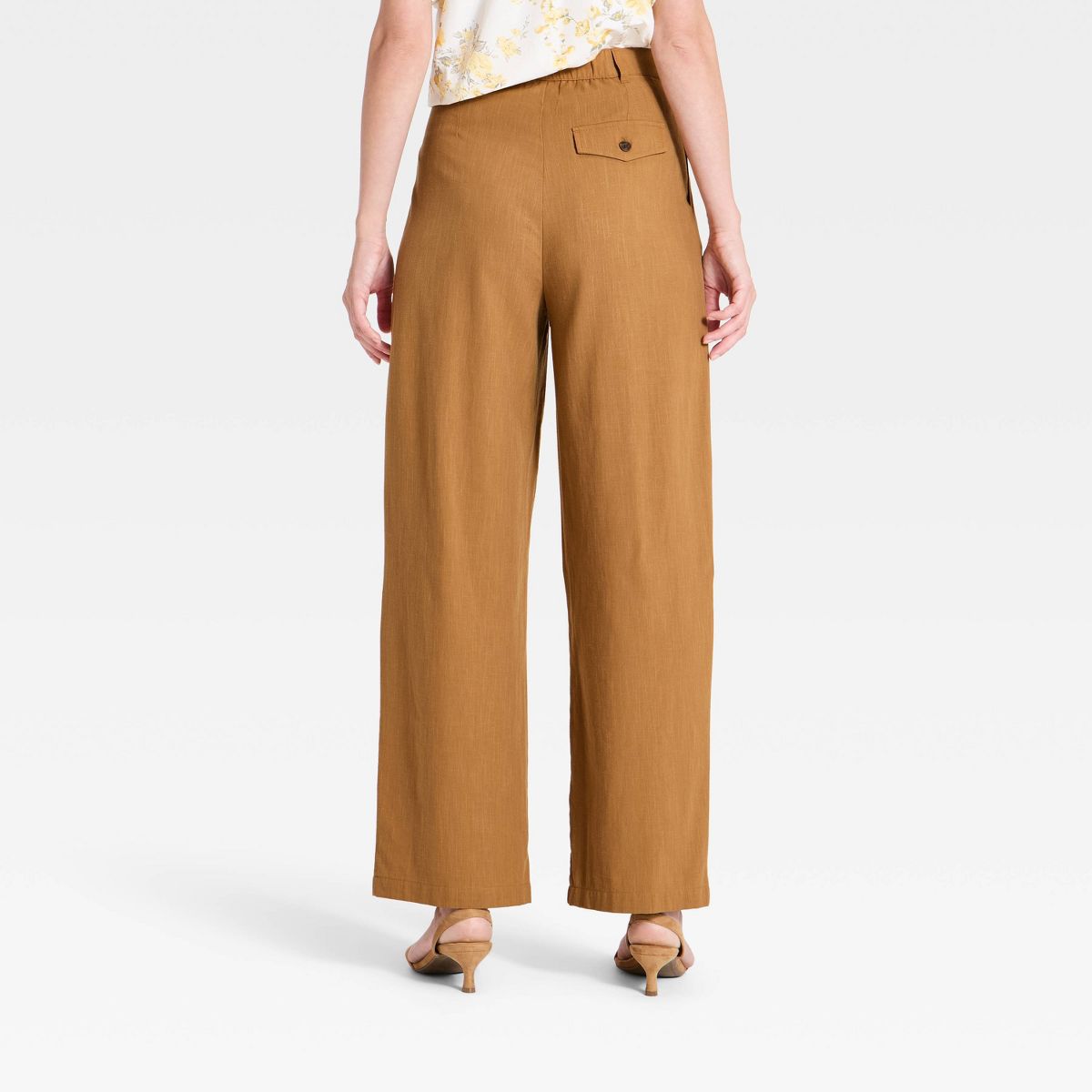 Women's Wide Leg Trouser Pants - A New Day™ - thumbnail 8