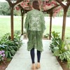Anna-Kaci Women's Embroidered Floral Butterfly Crochet Drop Shoulder Cardigan - 2 of 4