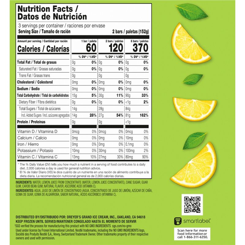 Outshine Lemonade Frozen Fruit Bar - 6ct, 4 of 11