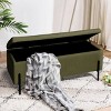 Coucou Rectangle Upholstered Flip Top Storage Benches -Maison Boucle - 3 of 4