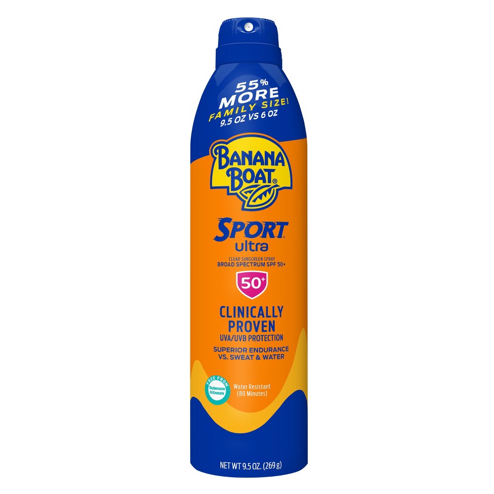 Photos - Cream / Lotion Banana Boat Ultra Sport Clear Sunscreen Spray - SPF 50+ - 9.5oz