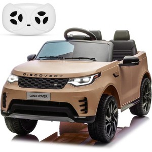 12V Kids Electric Ride On Car, 2 Motors, 3 Speed Settings, Parent Remote Control, Safety Belt, LED Lights & Music - 1 of 4