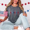 Simply Sage Market Women's America Stacked Short Sleeve Garment Dyed Tee - 2 of 2