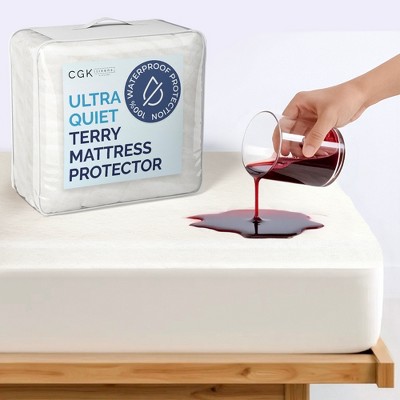 Premium Waterproof Viscose From Bamboo and Polyester Mattress Protector - CGK Linens