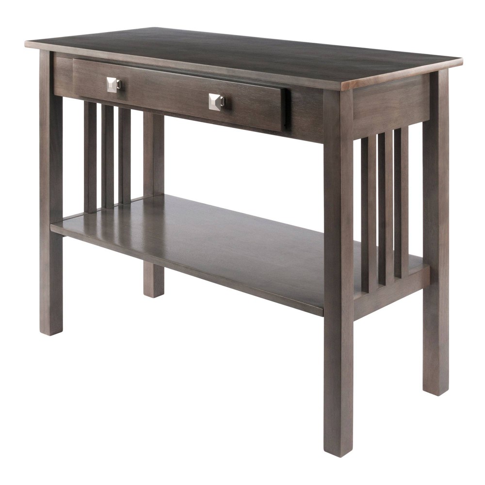 Photos - Coffee Table Stafford Console Hall Table Oyster Gray - Winsome