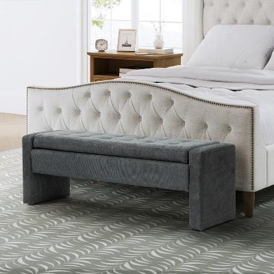 Jaime 55.1" Wide Storage Bench | ARTFUL LIVING DESIGN