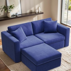 Gymojoy 71"/99.3"/118.1" Loveseat Cloud Sofa Modular Sectional Couch with Deep Seat for Living Room - 1 of 4