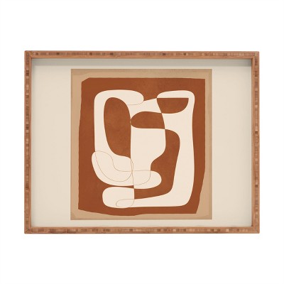 Nadja Abstract Geometry 2 Rectangular Tray - Deny Designs
