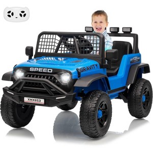 Jojoka 12V Kids Electric Ride on Truck，Parent Remote Control Car for Kids - 1 of 4