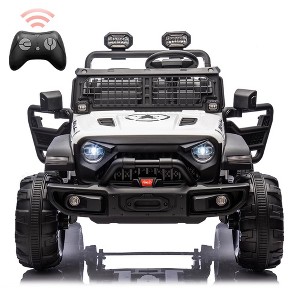 2 Seaters Kids Ride On Truck with Remote Control,20“ Large Seat Ride On Car for Toddlers - 1 of 4