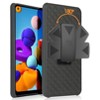 Nakedcellphone Case with Stand and Belt Clip Holster for Samsung Galaxy A21 - Black - 3 of 4