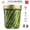 Bormioli Rocco Quattro Stagioni Set of 12 Clear Airtight Mason Jars, Made from Food Safe Durable Glass, Made in Italy - 4 of 4