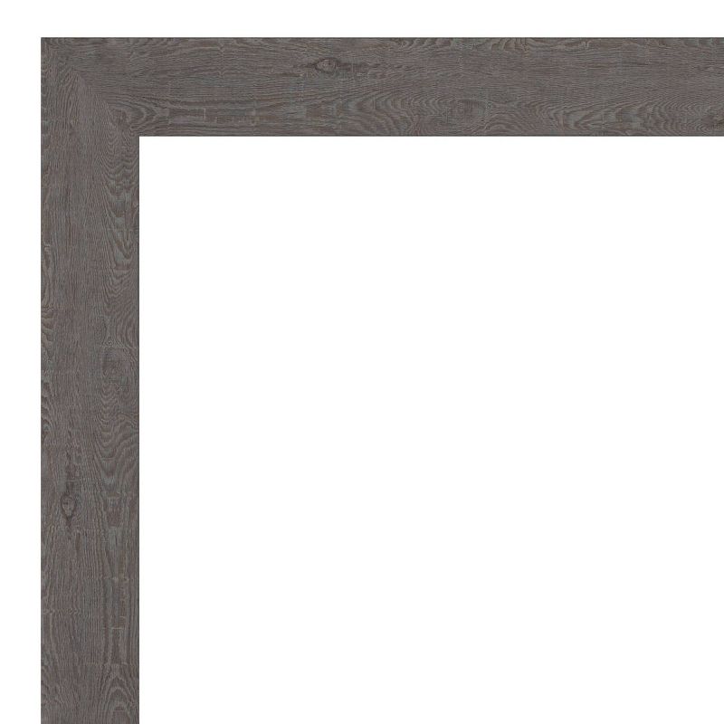 44&#34; x 33&#34; Non-Beveled Rustic Plank Gray Wall Mirror - Amanti Art, 4 of 11