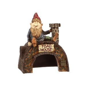 Design Toscano Garden Gnome's Toad House Statue - 1 of 4