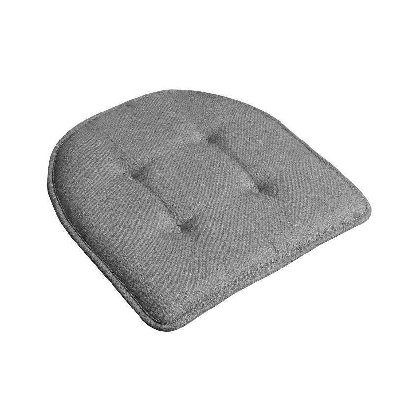 Solid Color U Shaped Memory Foam 17" x 16" Chair Cushions by Sweet Home Collection™, 3 of 8