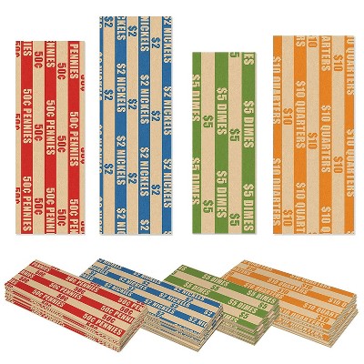Nadex Coins™ Flat Standard Striped Coin Roll Wrappers for U.S. Coins