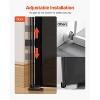 VEVOR Retractable Baby Gate, 34 inch Tall, Extends up to 55 inch Wide, Retractable Gate for Kids or Pets, Mesh Material, Easy to Install, Black - 4 of 4